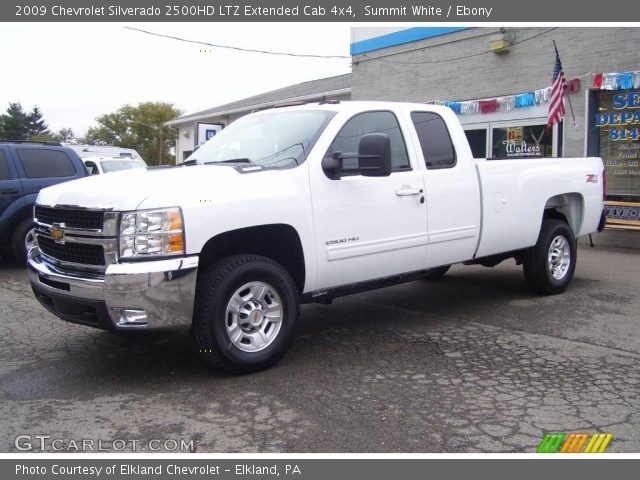 2009 Chevrolet Silverado 2500HD LTZ Extended Cab 4x4 in Summit White