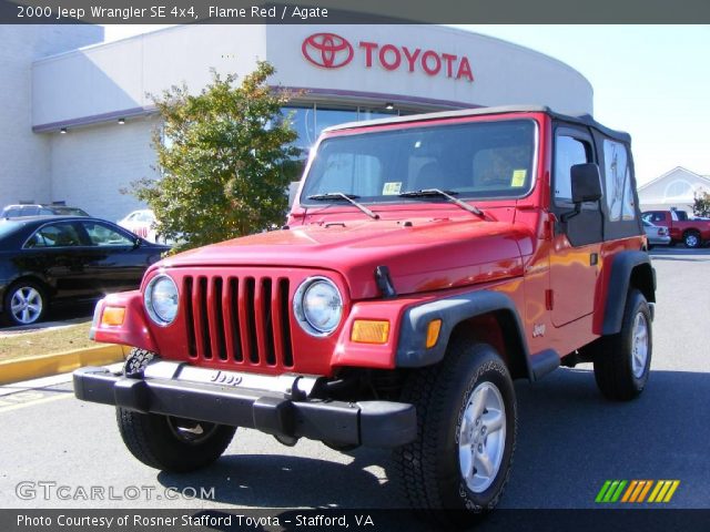 2000 Jeep Wrangler SE 4x4 in Flame Red