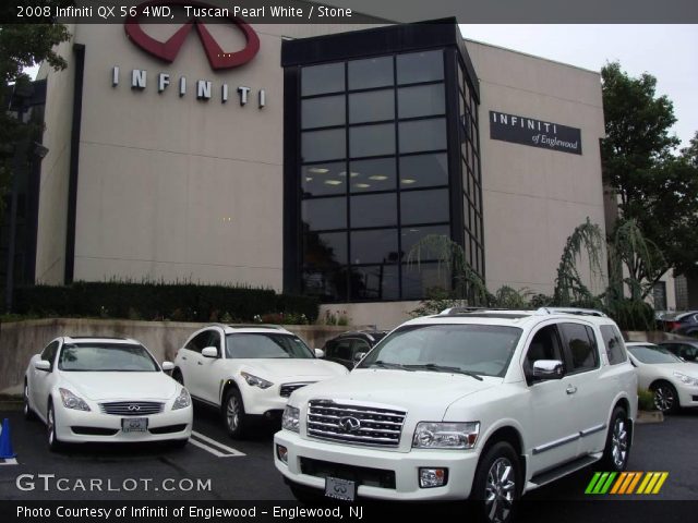 2008 Infiniti QX 56 4WD in Tuscan Pearl White