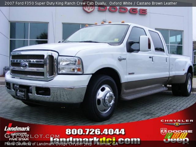 2007 Ford F350 Super Duty King Ranch Crew Cab Dually in Oxford White