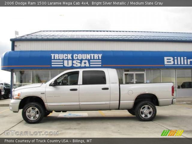 2006 Dodge Ram 1500 Laramie Mega Cab 4x4 in Bright Silver Metallic