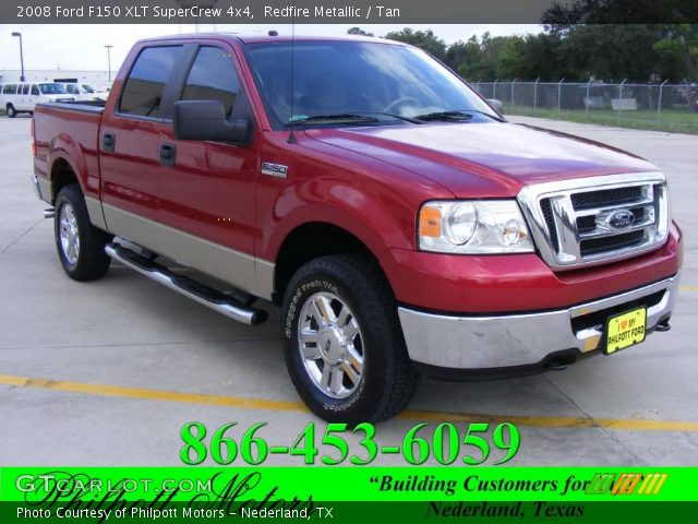 2008 Ford F150 XLT SuperCrew 4x4 in Redfire Metallic