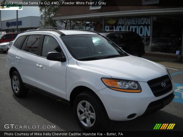 2009 Hyundai Santa Fe GLS 4WD in Powder White Pearl