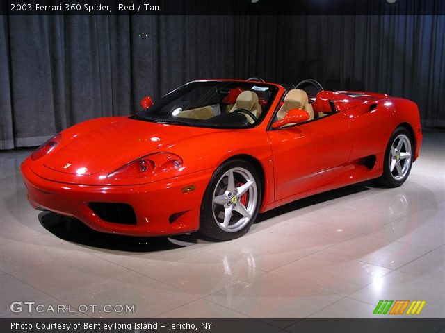 2003 Ferrari 360 Spider in Red