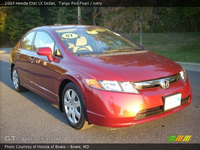 2007 Honda Civic LX Sedan in Tango Red Pearl