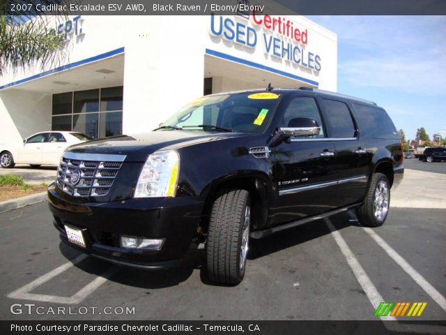 2007 Cadillac Escalade ESV AWD in Black Raven