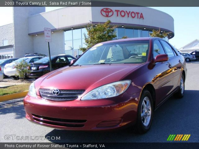 2003 Toyota Camry LE in Salsa Red Pearl