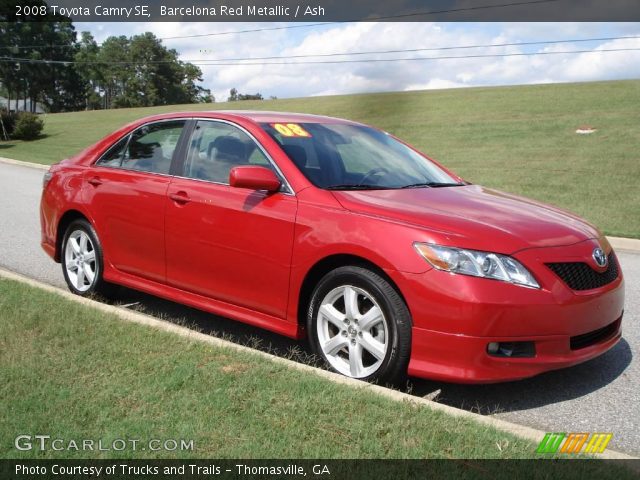 2008 Toyota Camry SE in Barcelona Red Metallic