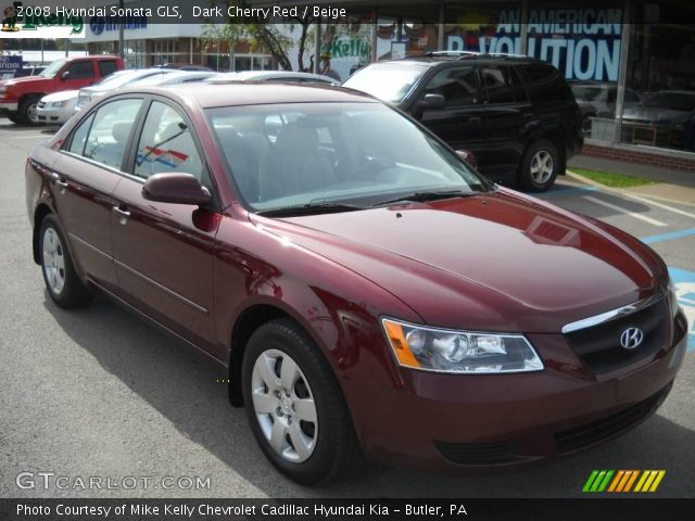 2008 Hyundai Sonata GLS in Dark Cherry Red