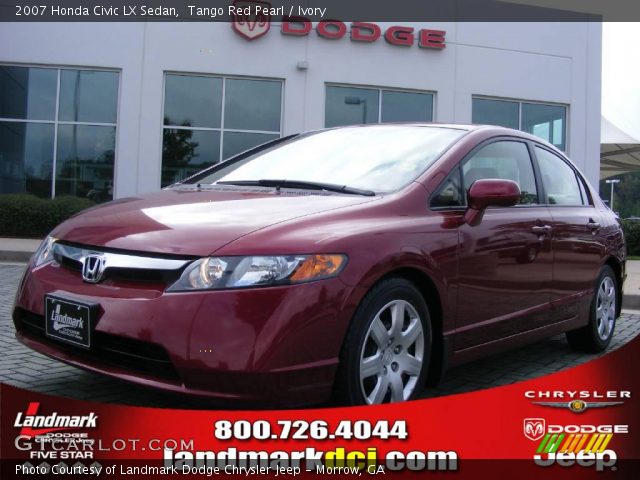 2007 Honda Civic LX Sedan in Tango Red Pearl