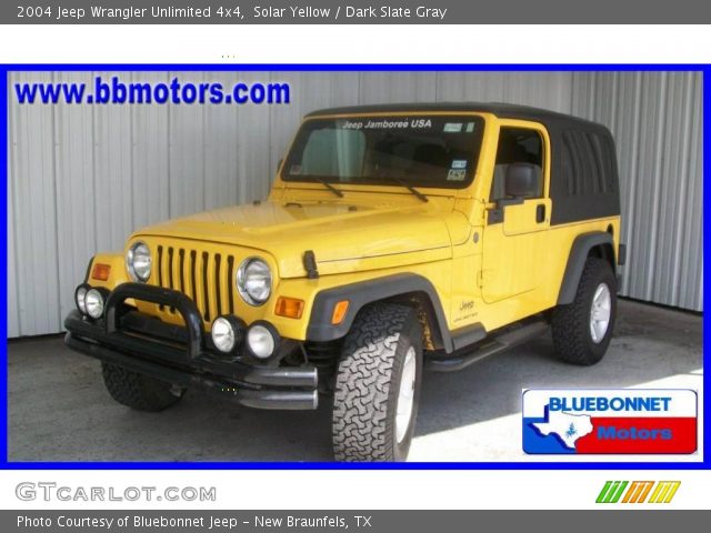 2004 Jeep Wrangler Unlimited 4x4 in Solar Yellow