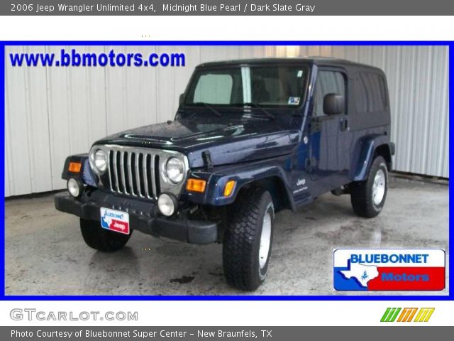 2006 Jeep Wrangler Unlimited 4x4 in Midnight Blue Pearl