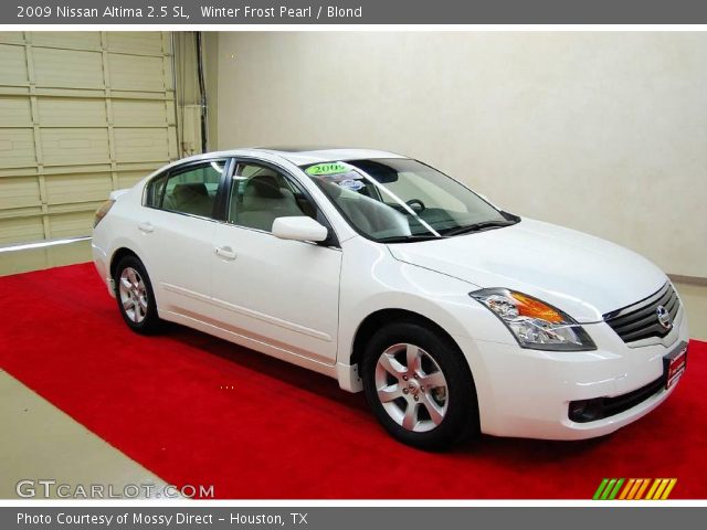 2009 Nissan Altima 2.5 SL in Winter Frost Pearl