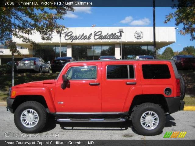 2008 Hummer H3  in Victory Red