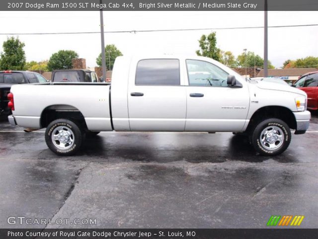 2007 Dodge Ram 1500 SLT Mega Cab 4x4 in Bright Silver Metallic