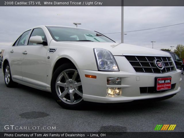 2008 Cadillac STS V8 in White Diamond Tricoat