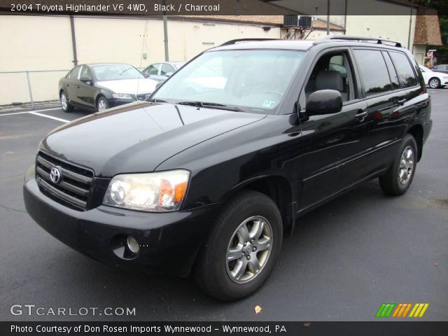 2004 Toyota Highlander V6 4WD in Black