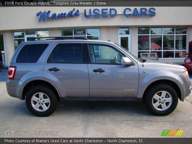 Tungsten Grey Metallic 2008 Ford Escape Hybrid Stone