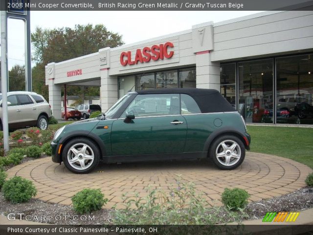 2008 Mini Cooper Convertible in British Racing Green Metallic