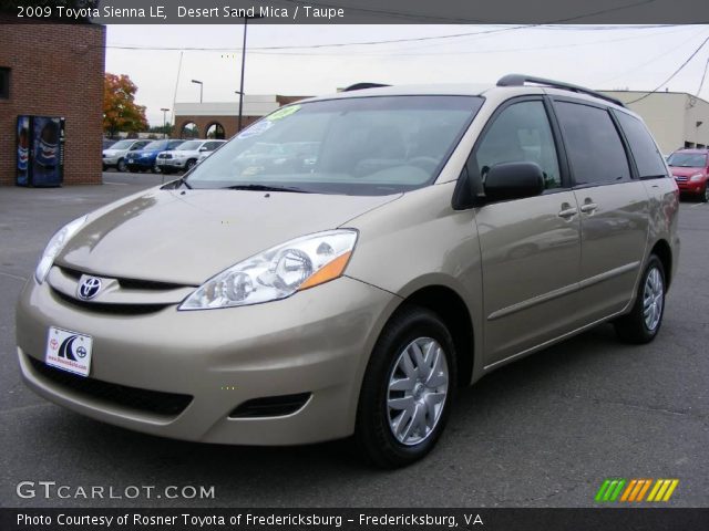 2009 Toyota Sienna LE in Desert Sand Mica