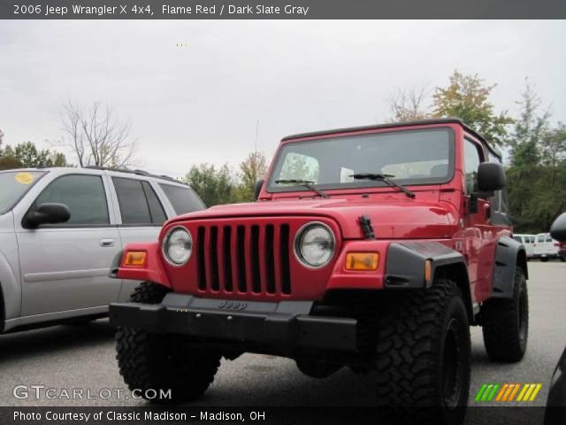 2006 Jeep Wrangler X 4x4 in Flame Red