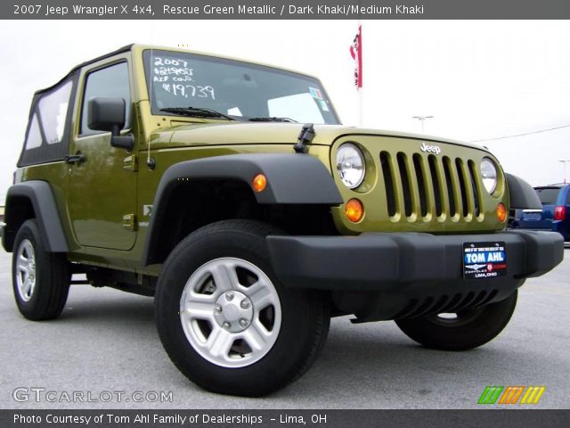 2007 Jeep Wrangler X 4x4 in Rescue Green Metallic