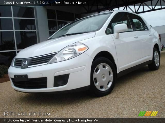2009 Nissan Versa 1.8 S Sedan in Fresh Powder