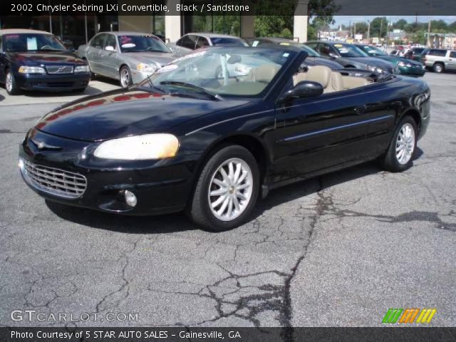 2002 Chrysler Sebring LXi Convertible in Black. Click to see large ...
