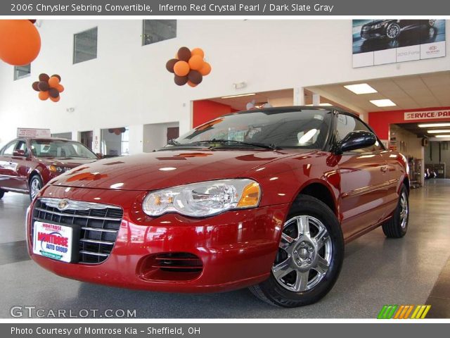 2006 Chrysler Sebring Convertible in Inferno Red Crystal Pearl