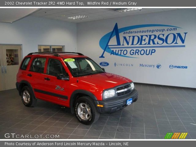 2002 Chevrolet Tracker ZR2 4WD Hard Top in Wildfire Red