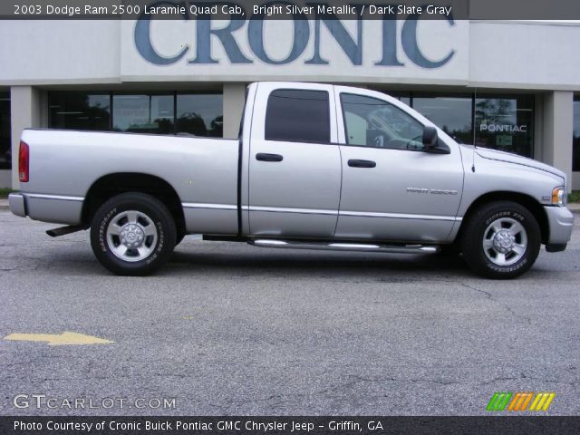 2003 Dodge Ram 2500 Laramie Quad Cab in Bright Silver Metallic