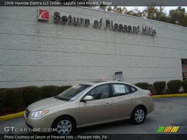 2008 Hyundai Elantra GLS Sedan in Laguna Sand Metallic