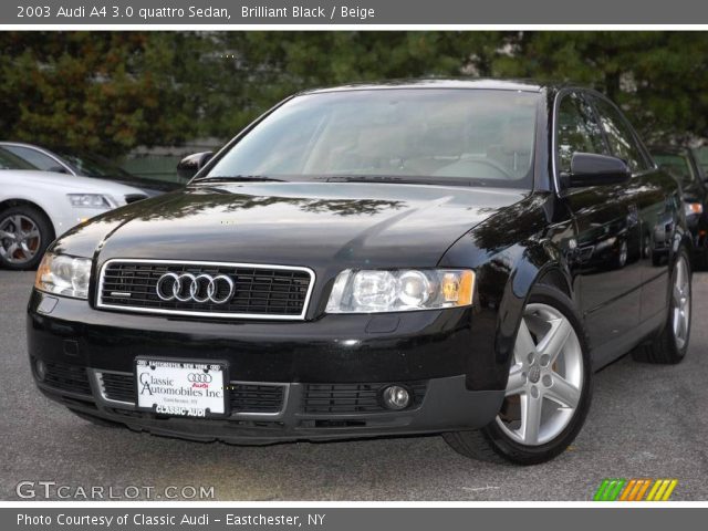 2003 Audi A4 3.0 quattro Sedan in Brilliant Black