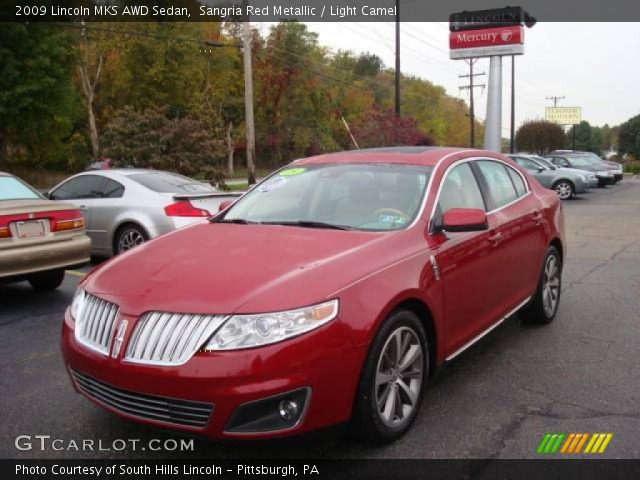 2009 Lincoln MKS AWD Sedan in Sangria Red Metallic