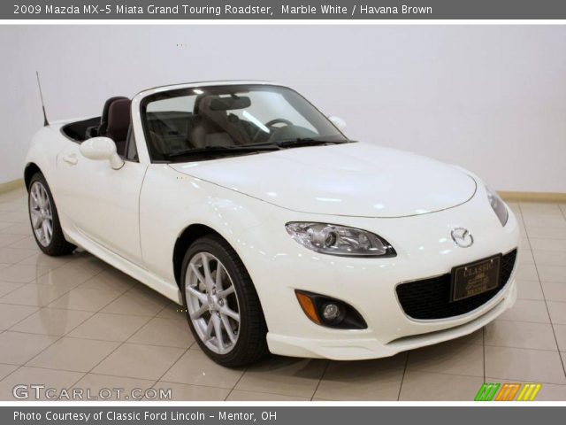 2009 Mazda MX-5 Miata Grand Touring Roadster in Marble White