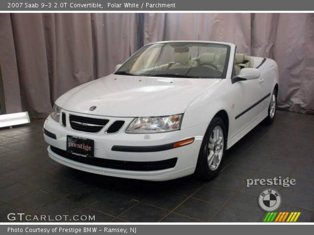 2007 Saab 9-3 2.0T Convertible in Polar White