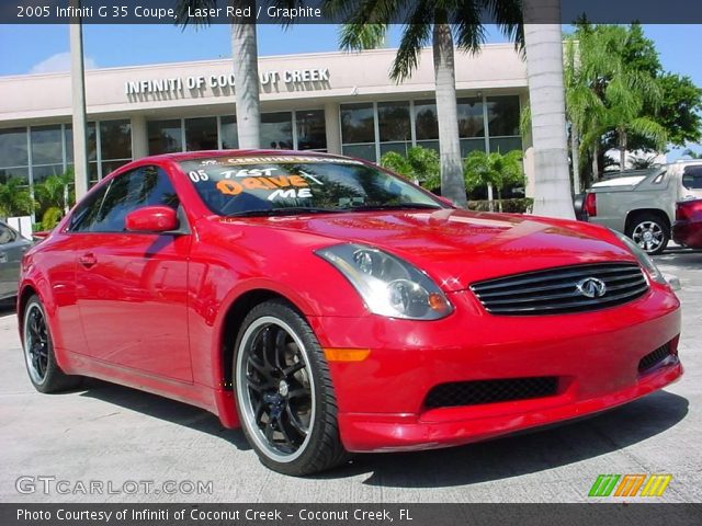 2005 Infiniti G 35 Coupe in Laser Red