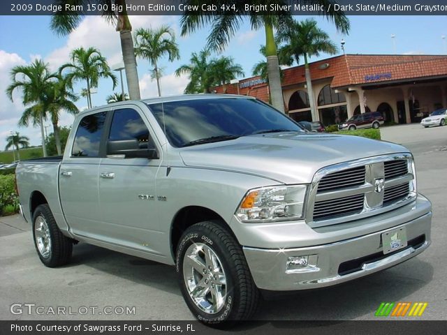 2009 Dodge Ram 1500 Big Horn Edition Crew Cab 4x4 in Bright Silver Metallic