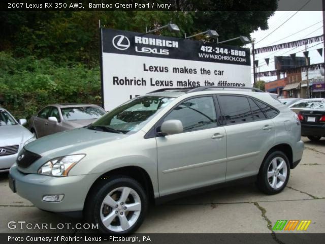 2007 Lexus RX 350 AWD in Bamboo Green Pearl