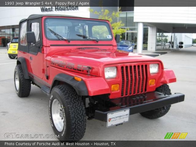 1993 Jeep Wrangler S 4x4 in Poppy Red