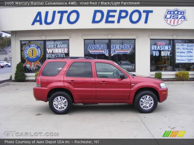 2005 Mercury Mariner Convenience 4WD in Vivid Red