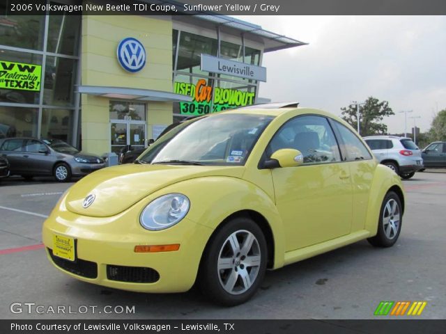 2006 Volkswagen New Beetle TDI Coupe in Sunflower Yellow