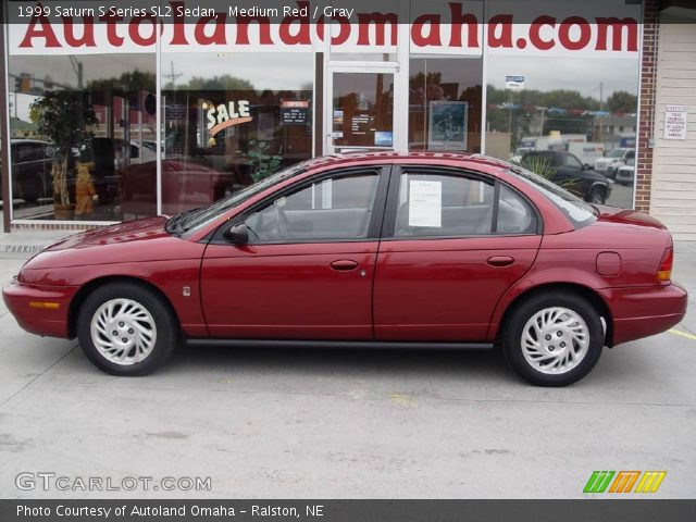 1999 Saturn S Series SL2 Sedan in Medium Red