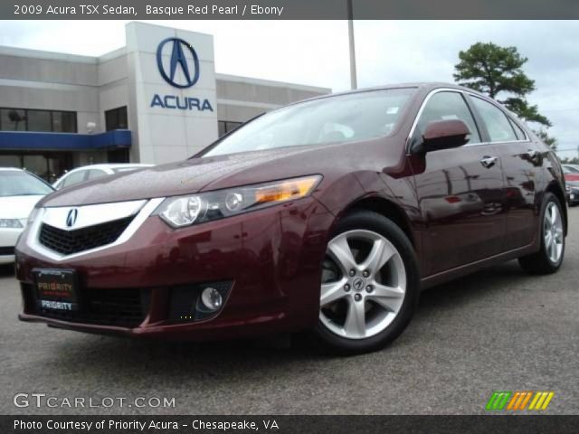2009 Acura TSX Sedan in Basque Red Pearl