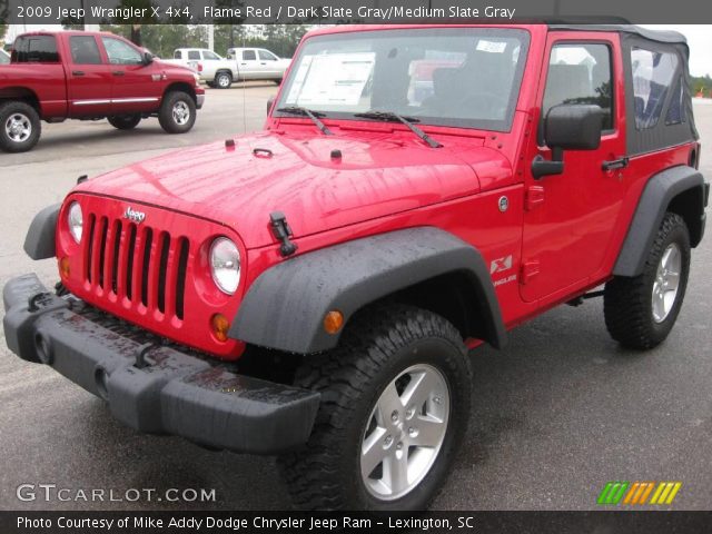 2009 Jeep Wrangler X 4x4 in Flame Red