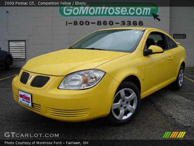 2009 Pontiac G5  in Competition Yellow