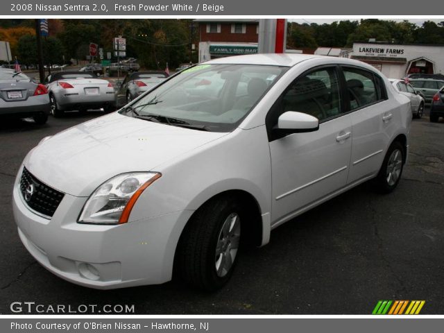 2008 Nissan Sentra 2.0 in Fresh Powder White