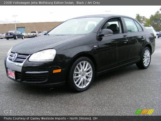 2008 Volkswagen Jetta Wolfsburg Edition Sedan in Black