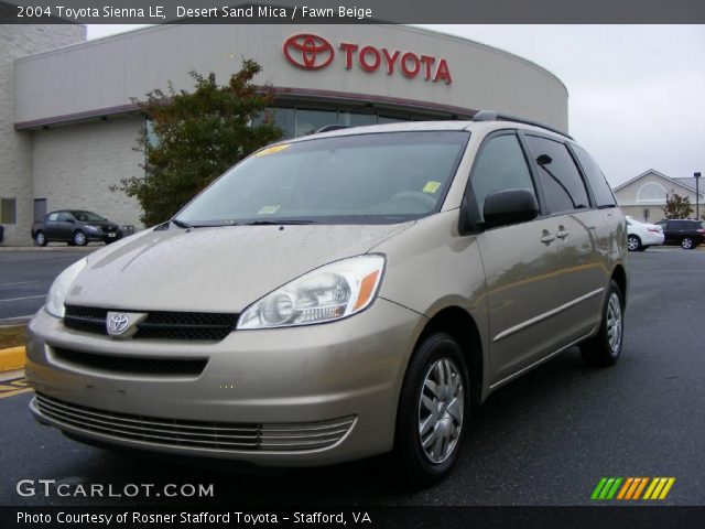 2004 Toyota Sienna LE in Desert Sand Mica