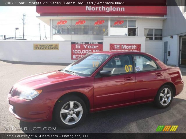 2007 Subaru Impreza 2.5i Sedan in Garnet Red Pearl